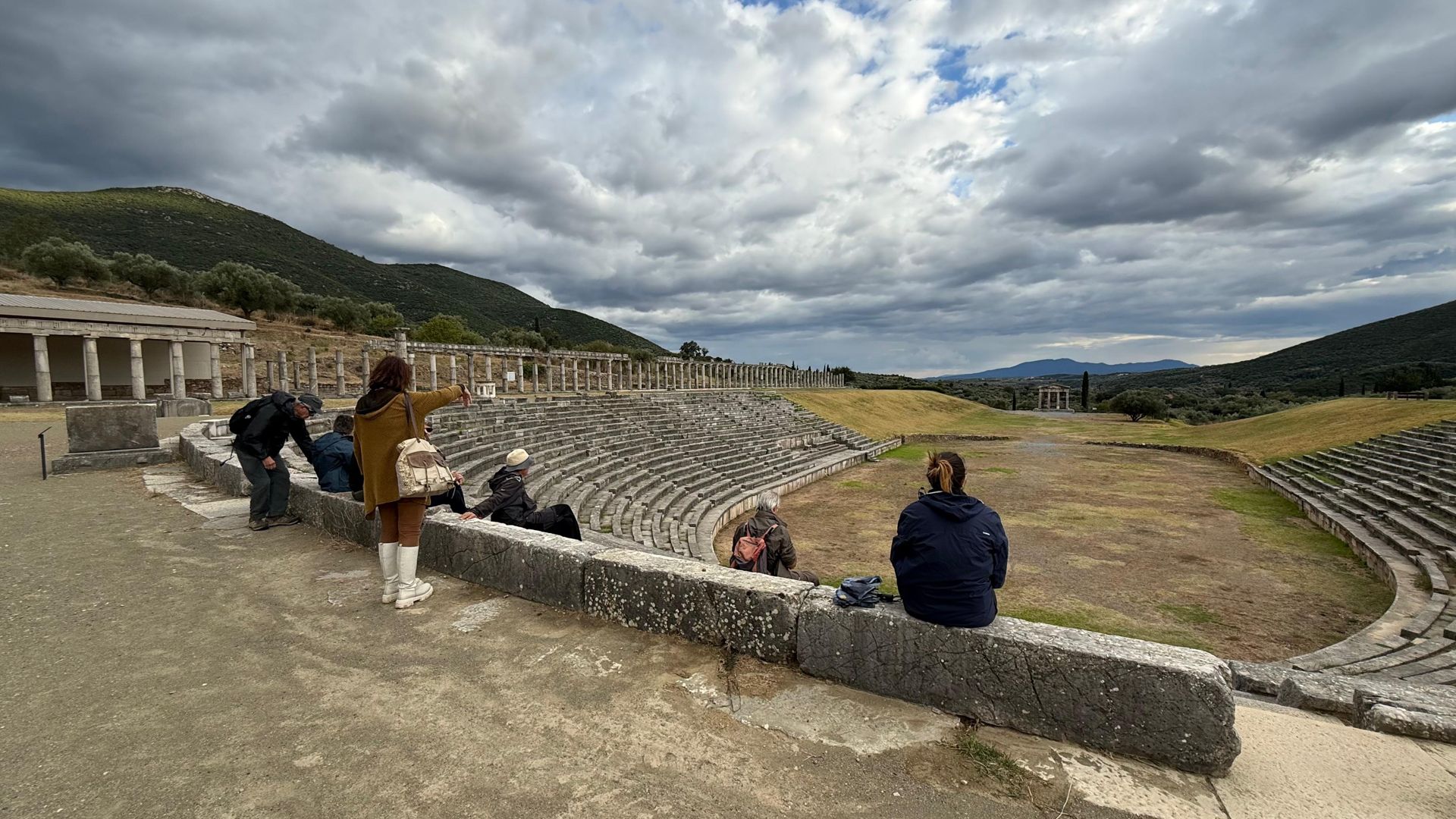 The ancient stadium of Ancient Messene in the Peloponnese